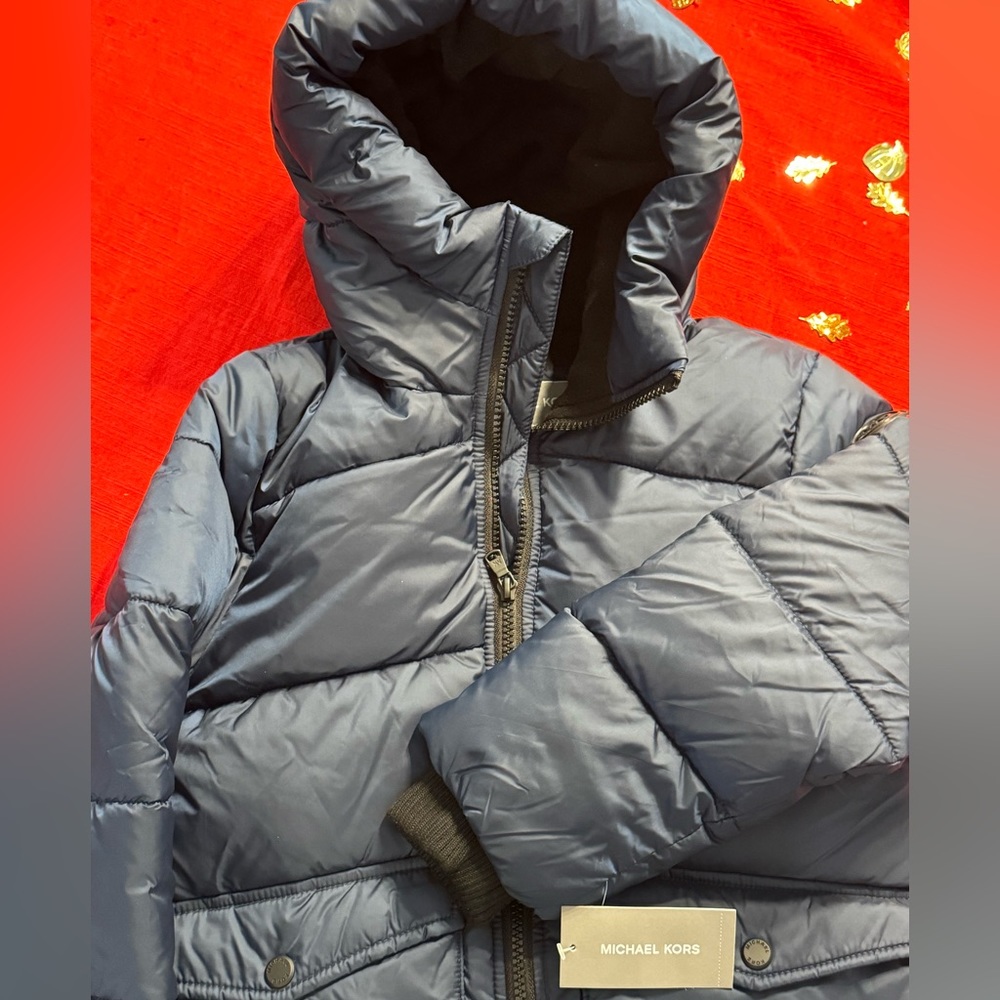 Michael Kors Toddler Boys Hooded Puffer Coat in 5/6